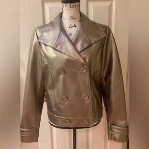 Vintage Metrostyle Gold Faux Leather Jacket
